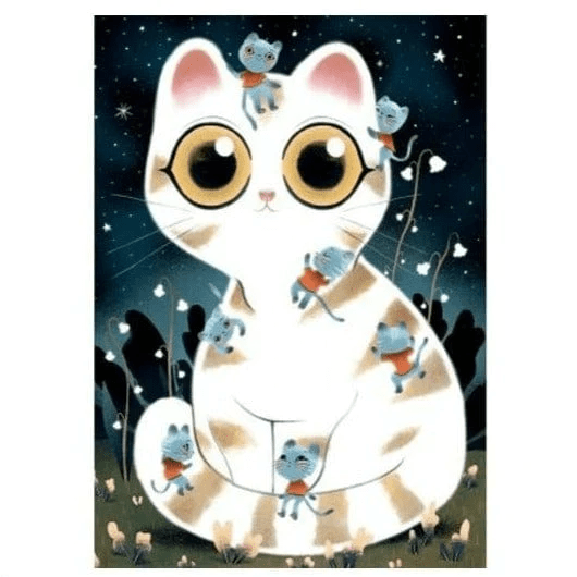 PUZZLE GATITO BRILLANTE 50 piezas2