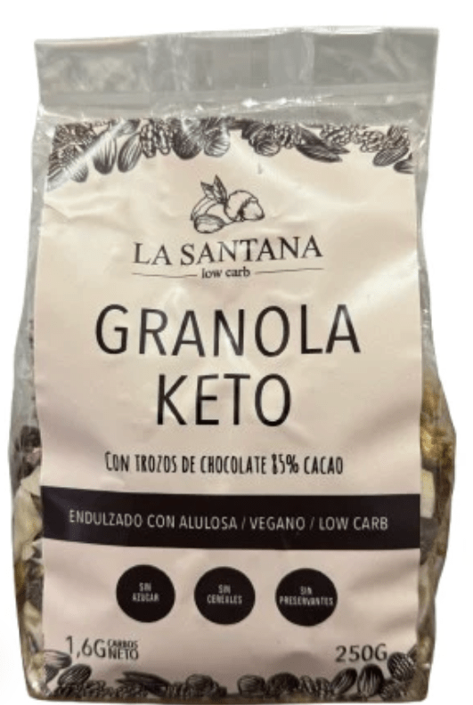 GRANOLA con TROZOS DE CHOCO LOW CARB - 500g - La Santana2
