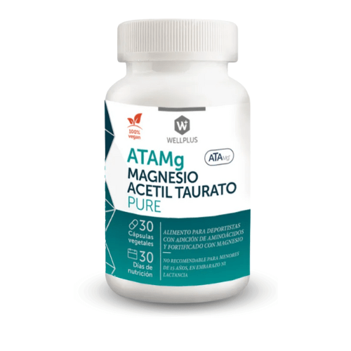 MAGNESIO ACETIL TAURATO - 30 cápsulas - WELLPLUS1