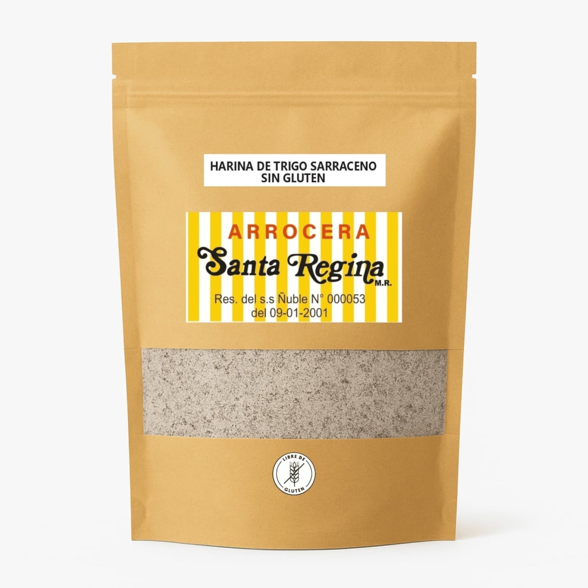 HARINA DE SARRACENO INTEGRAL - SIN GLUTEN (SIN PESTICIDAS) - 500 gr - Santa Regina1