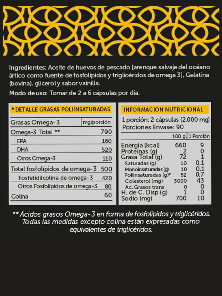 Omega Plus Fosfolípidos de Omega3 / 790mg - WELLPLUS6