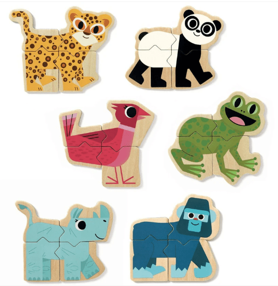 Juego magnético de Madera - MIXANIMO - 24 PIEZAS - Djeco2