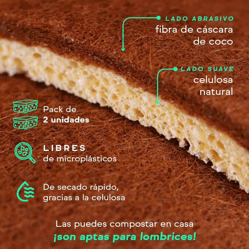 ESPONJA DE COCO - 2 Unidades.2