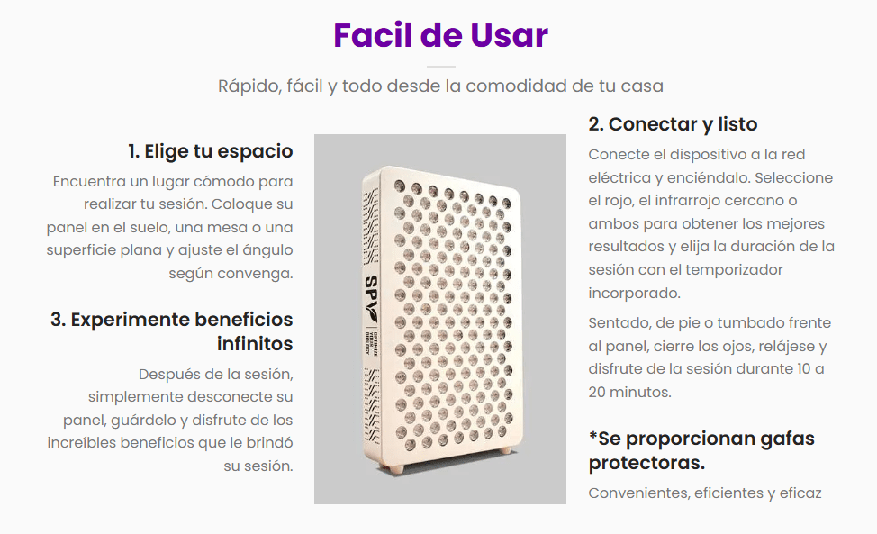 MITOLIGHT PRO150- PANEL DE LUZ ROJA+NIR - SPV4