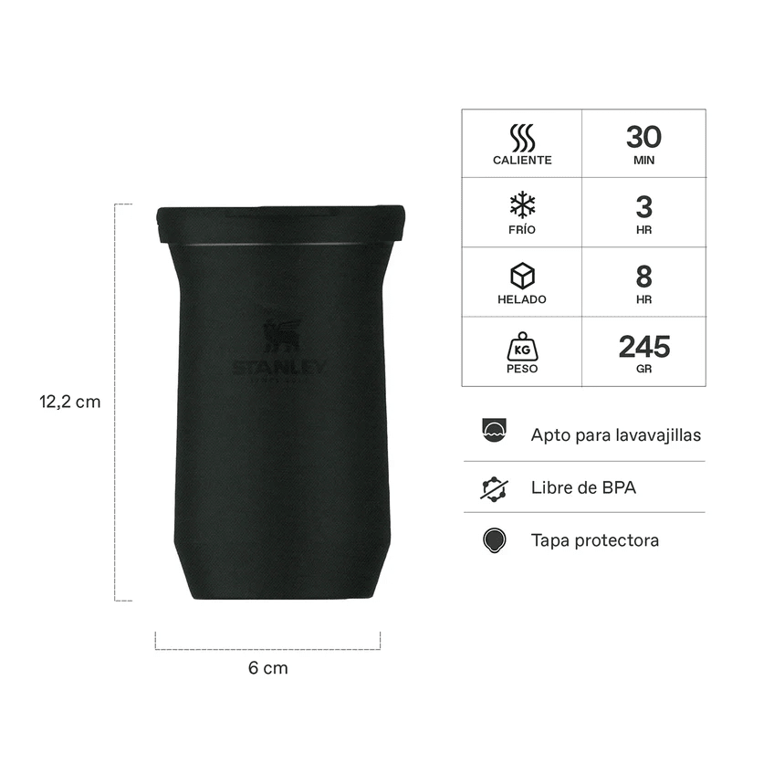 MATE SLIM STANLEY BLACK - 200mL - Stanley1