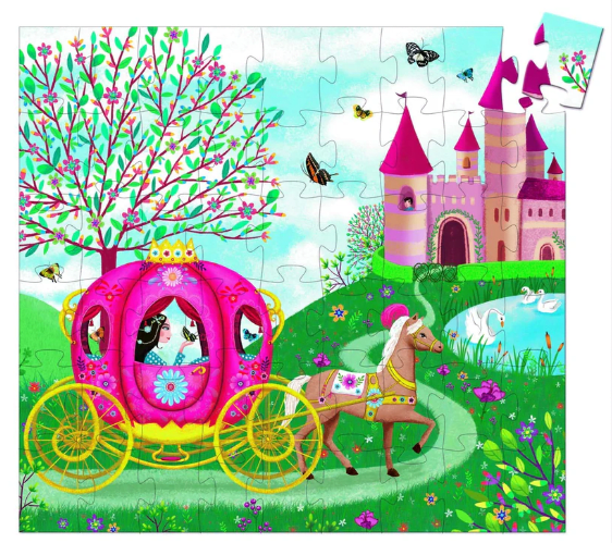 Puzzle SILUETA Carruaje Elise - 54 piezas - Djeco2