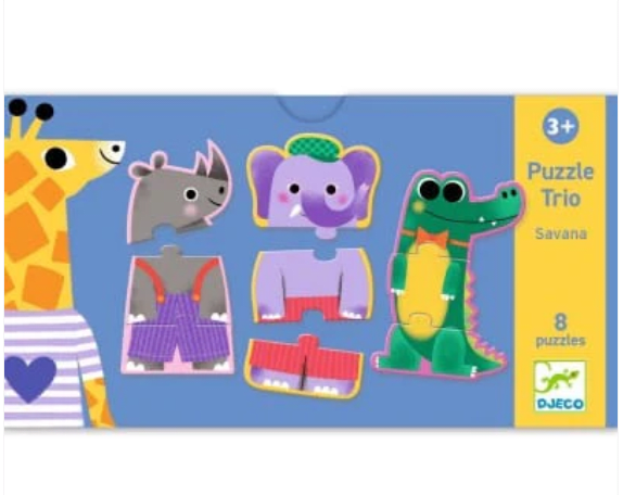Puzzle Trio Sabana - 24 piezas - Djeco1