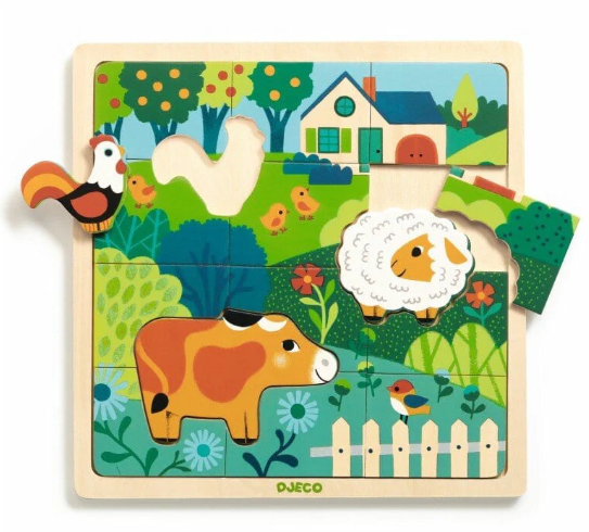 Puzzlo de la Granja - 15 piezas - Djeco2