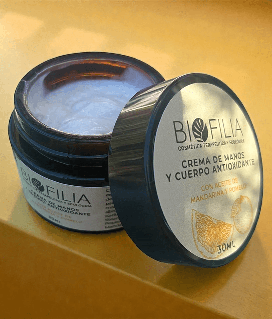 CREMA de MANOS MANDARINA POMELO - 30ml - Biofilia2