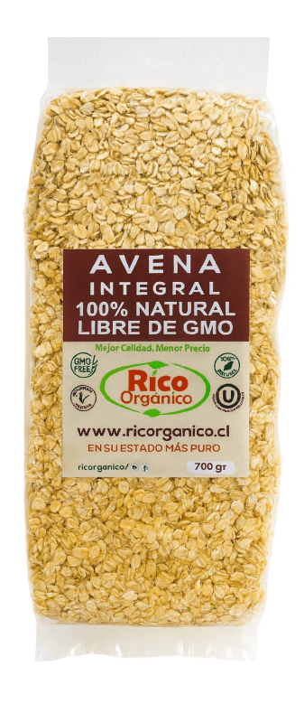 AVENA en hojuelas - INTEGRAL, LIBRE DE GMO, AGROECOLÓGICA - 700gr - Ricorganico1