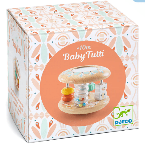 Juguete Sensorial y Sonajero de Madera BabyTutti 6 en 1 - Djeco1