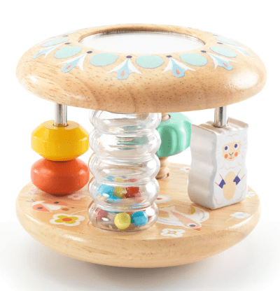 Juguete Sensorial y Sonajero de Madera BabyTutti 6 en 1 - Djeco3