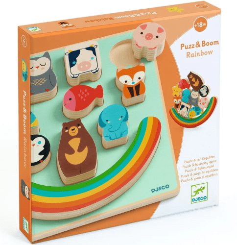 PUZZLE de madera RAINBOW - 12 piezas - Djeco1