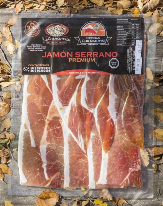 JAMÓN SERRANO LAMINADO - 100g  - Cecinas Curacautin1