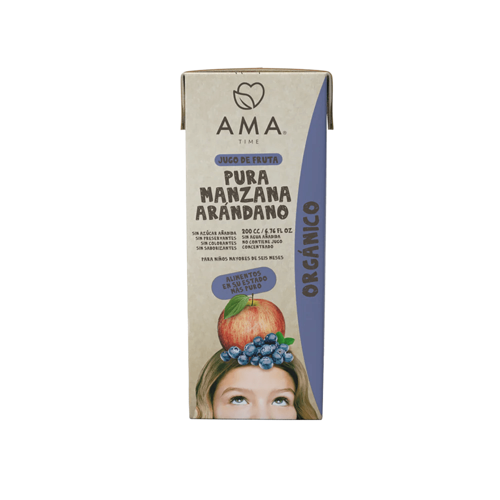 JUGO de MANZANA y ARÁNDANO orgánico - 200ml CAJITA1