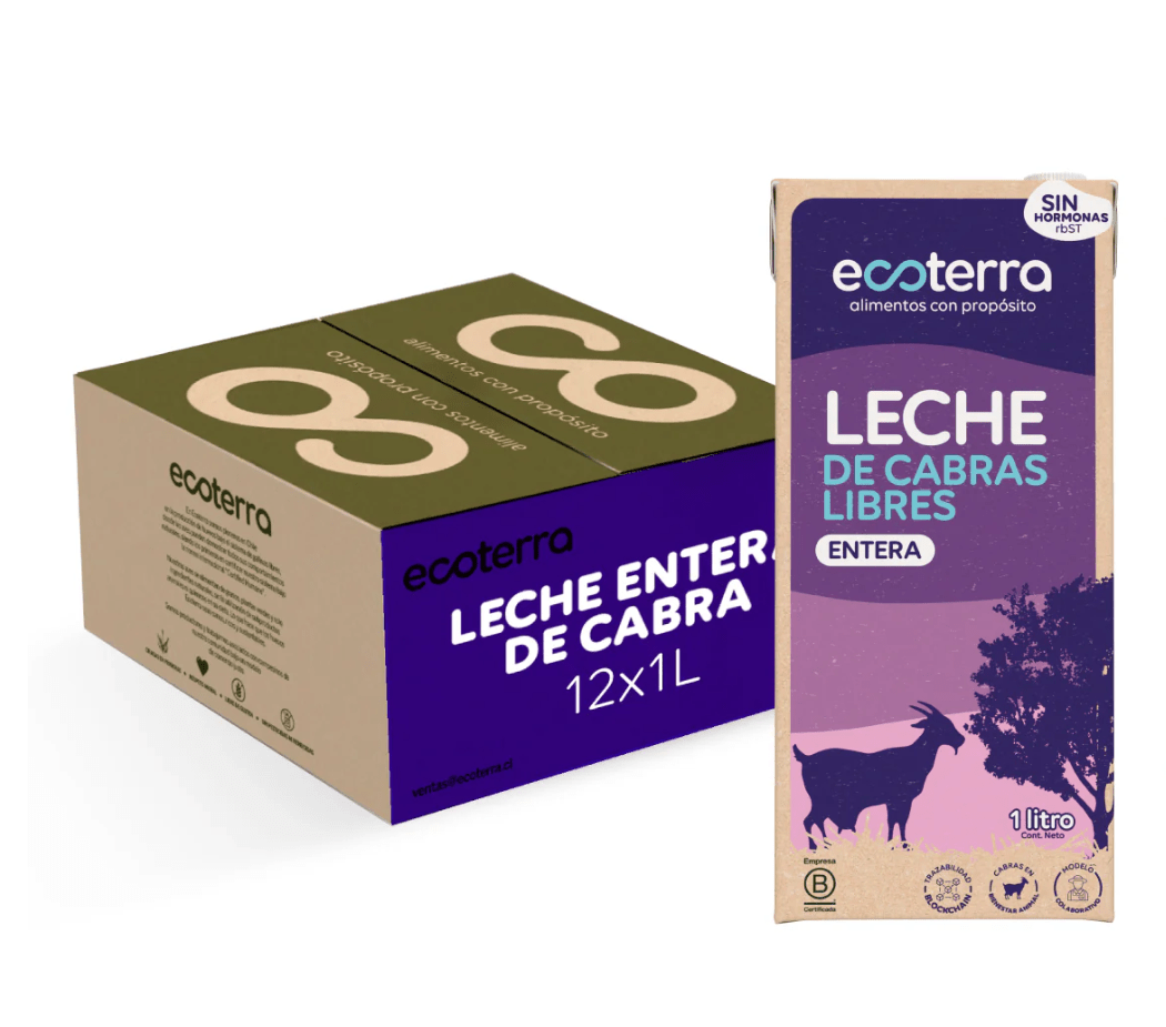 PACK x 12 uu - LECHE de CABRA - 1 L - Ecoterra1