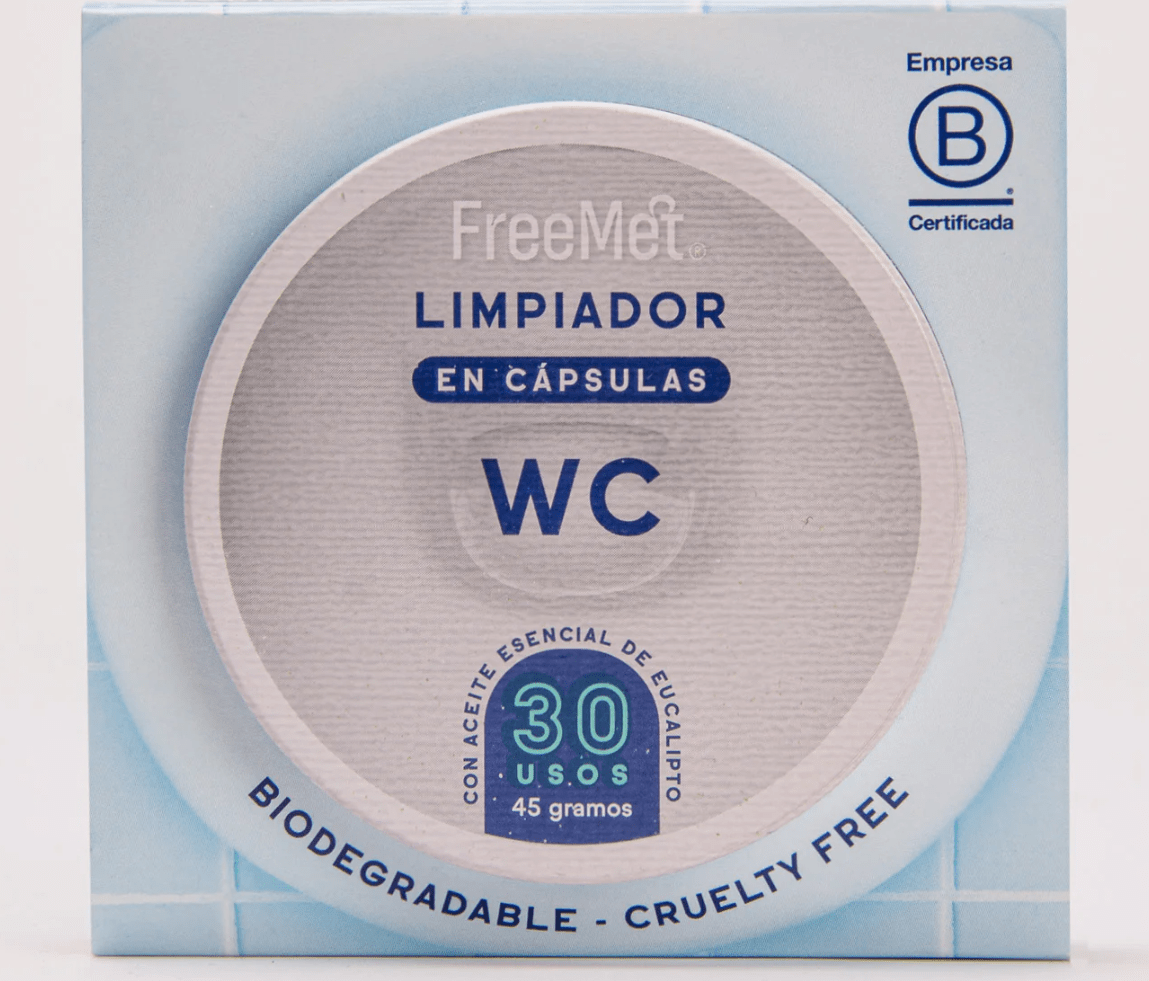 CÁPSULAS LIMPIADORAS de WC – 45g – Freemet1