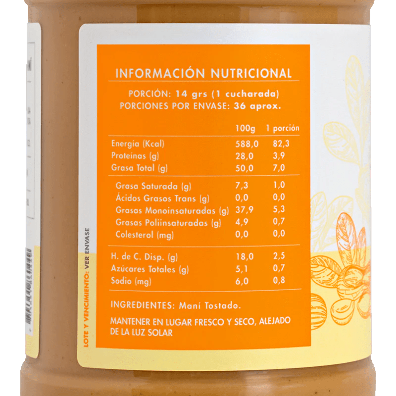 Mantequilla de MANÍ - 500g - MANARE2