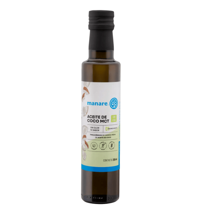 MCT OIL de Aceite de Coco - 250mL - Manare1