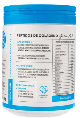 Péptidos de COLÁGENO GRASSFED - 250g - Manare2