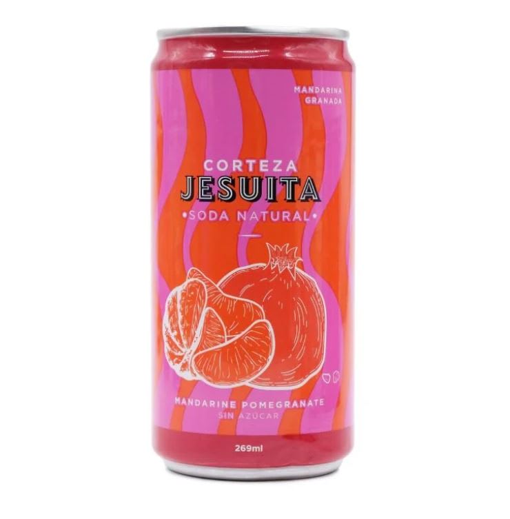 SODA NATURAL MANDARINE POMEGRANATE Sin Azúcar - 269 ml - Corteza Jesuita1