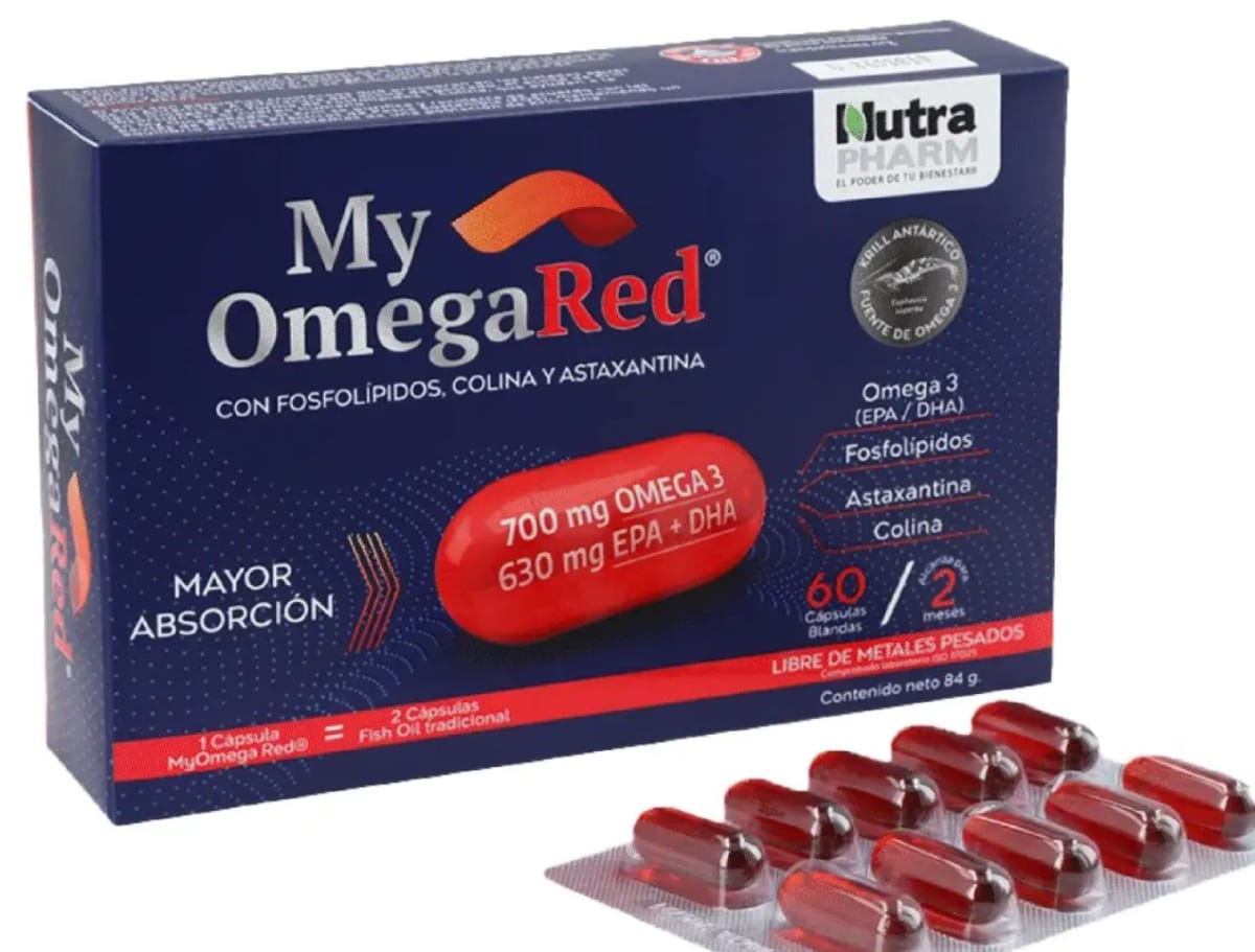 My Omega RED - 60 cápsulas - Nutrapharm1