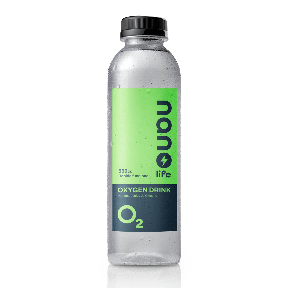 AGUA PURIFICADA + NANOPARTICULAS DE OXIGENO - 500CC  - Nano + Life1