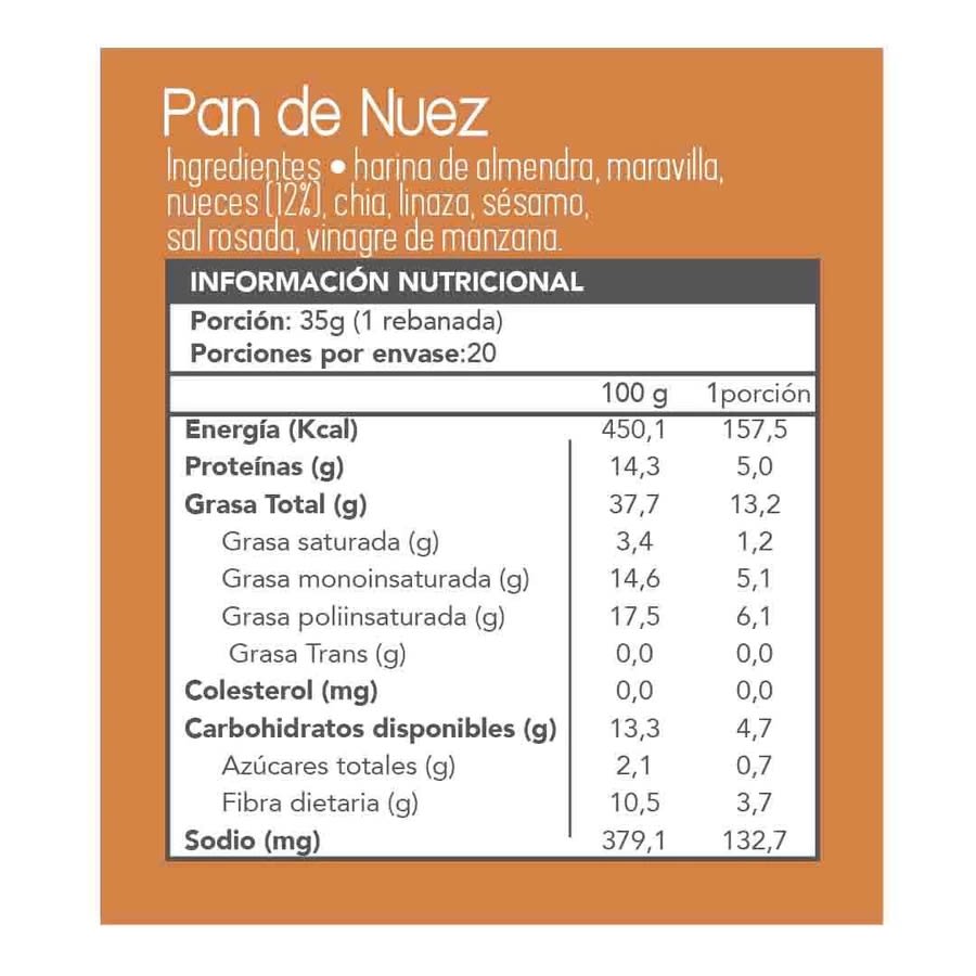 PAN DE NUEZ KETO - 700GR2