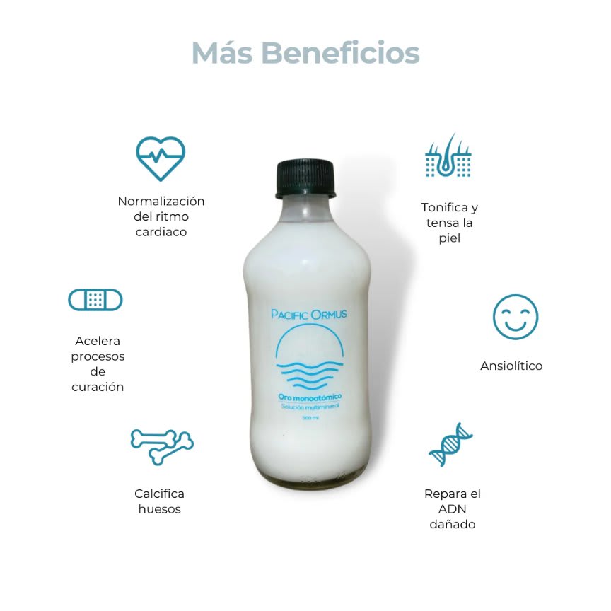 ORMUS Solución Multimineral - 500ml - Pacific Ormus2