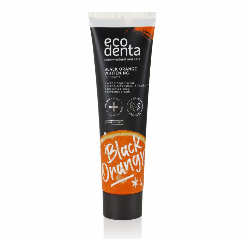 PASTA DENTAL BLANQUEADORA NATURAL CARBÓN/NARANJA -100ml - Ecodenta1