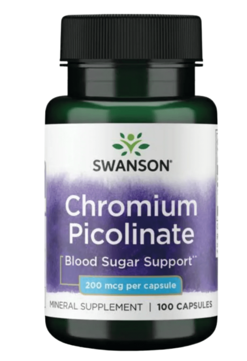 PICORATO DE CROMO (Chromium Picolinate) - 200 mg - 100  cápsulas - Swanson1