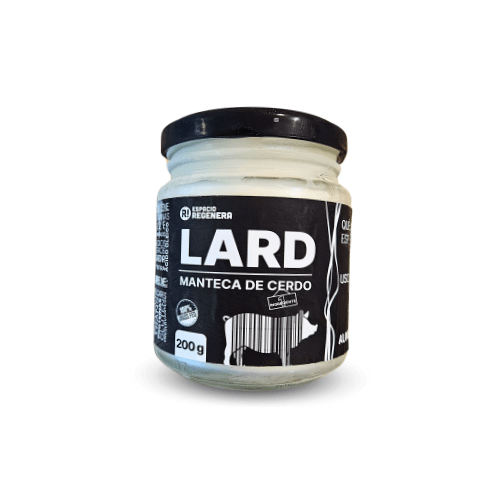 MANTECA CERDO (LARD) del Lago Budi, libre de hormonas y antibióticos – Frasco 200g1