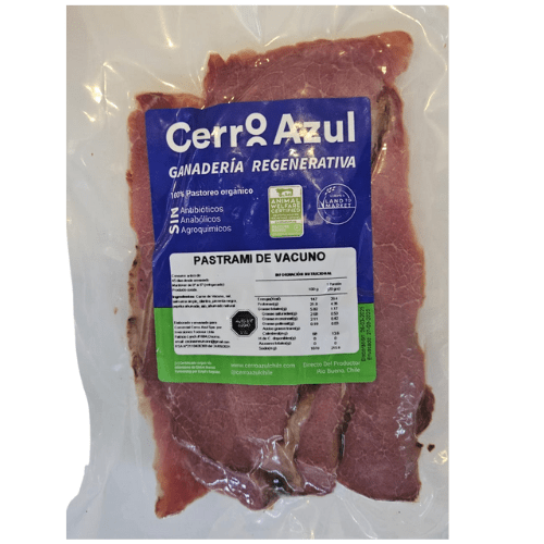 PASTRAMI de Vacuno al vacío - 170g Aprox - Cerro Azul1