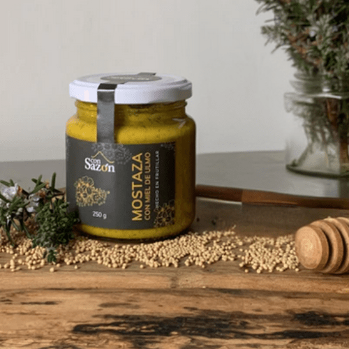 MOSTAZA con MIEL de ULMO - 250g - Con Sazón1