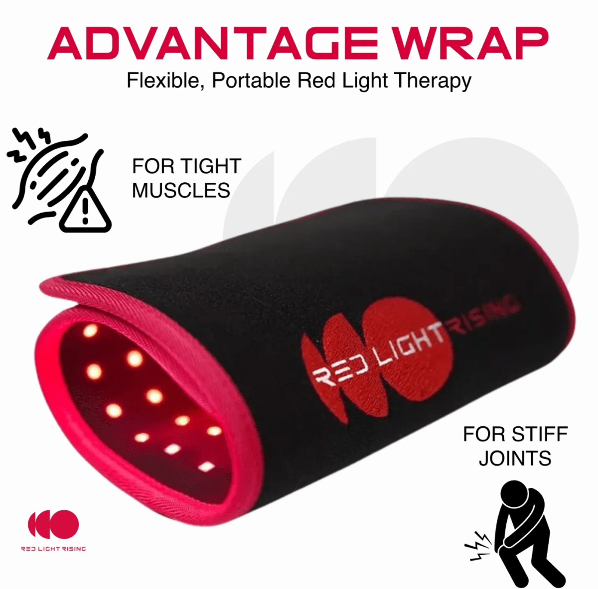 Dispositivo envolvente Advantage WRAP - Luz de terapia roja y NIR portable - Red Light Rising3