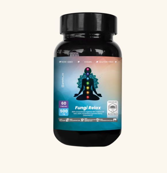FUNGI RELAX Cápsulas 60x500mg - Keho1