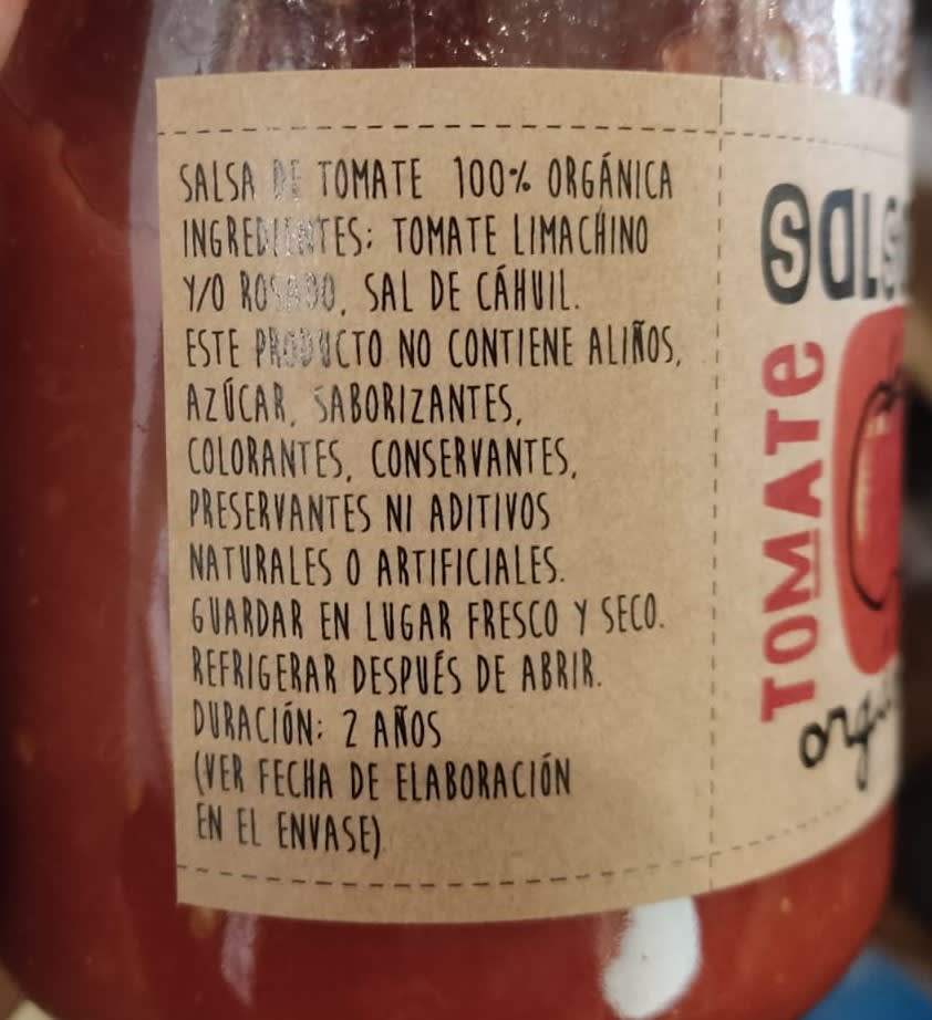 SALSA de TOMATE ORGÁNICA - 500GR2