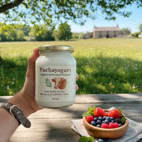 YOGURT ARTESANAL NATURAL -  785 mL - AlmaPacha1