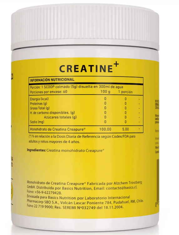 CREATINA monohydrate CREAPURE - 300g - Basics Nutrition2