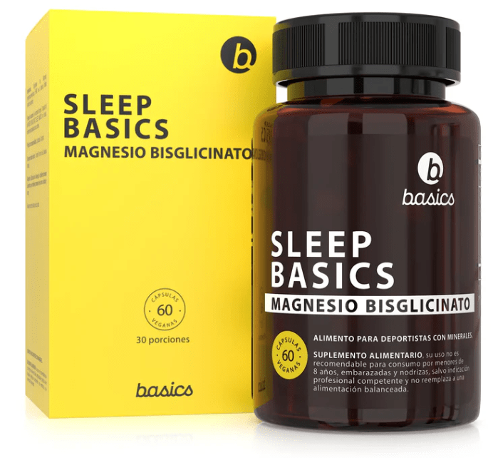 SLEEP MAGNESIO BISGLICINATO - 60 Cap - Basics Nutrition1