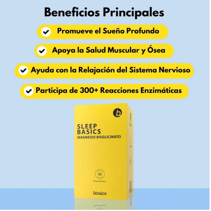 SLEEP MAGNESIO BISGLICINATO - 60 Cap - Basics Nutrition2