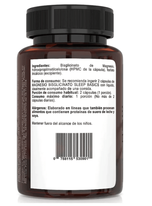 SLEEP MAGNESIO BISGLICINATO - 60 Cap - Basics Nutrition3