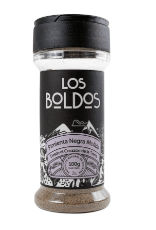 PIMIENTA NEGRA MOLIDA - Frasco pet - 100g - Los Boldos1