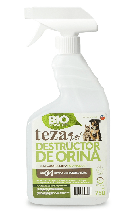 ELIMINADOR DE ORINA BIODEGRADABLE - 750 mL - TEZA PET1