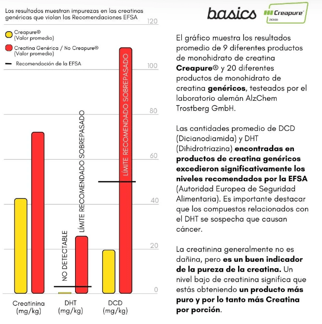 CREATINA monohydrate CREAPURE - 300g - Basics Nutrition3