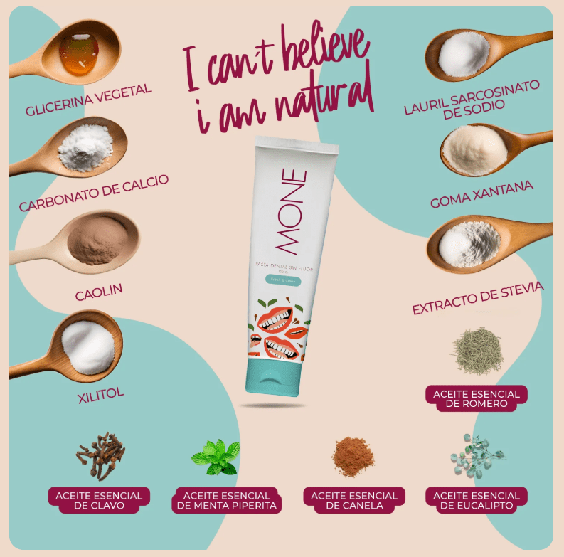 PASTA de DIENTES - Fresh & Clean - 100g - Mone3