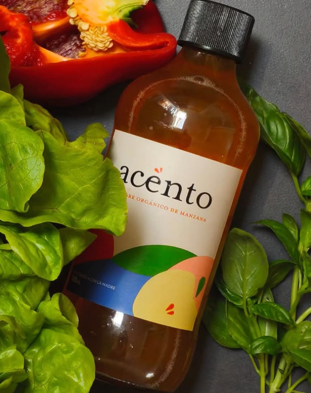 VINAGRE de MANZANA Orgánico - 500ml - Acento2