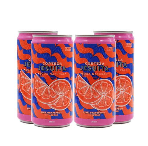 SODA NATURAL PINK GRAPEFRUIT Sin Azúcar - 269ML - Corteza Jesuita1