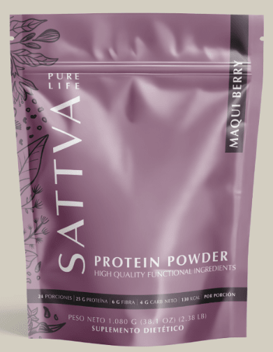 PROTEÍNA VEGETAL - Sabor MAQUI BERRY  - 1080g - Sattva Pure Life2
