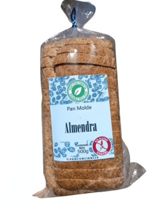 PAN de MOLDE Rebanado - ALMENDRA - SIN GLUTEN - 500g - Pan Con Ciencia1
